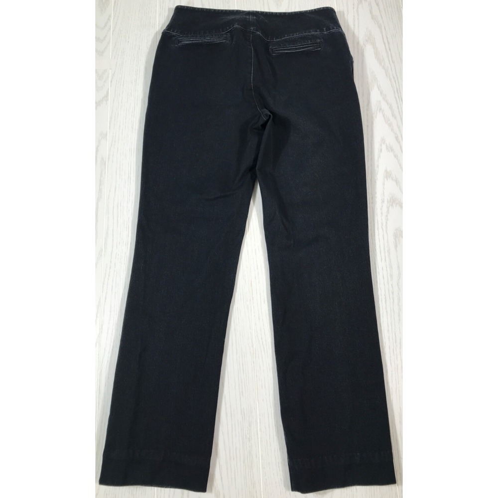 Lafayette 148 New York Chino Pants Womens 4 Dark Blue Preppy Designer Stretch